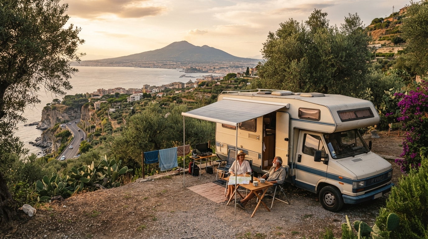 Naples Round trip - Mediterranean Vistas and Ancient Ruins — Naples RV road trip landscape