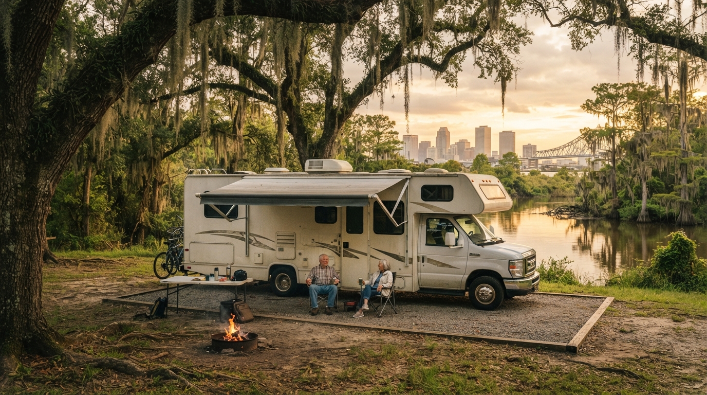 New Orleans roundtrip - New Orleans to the Heart of Texas and Beyond — New Orleans RV road trip landscape