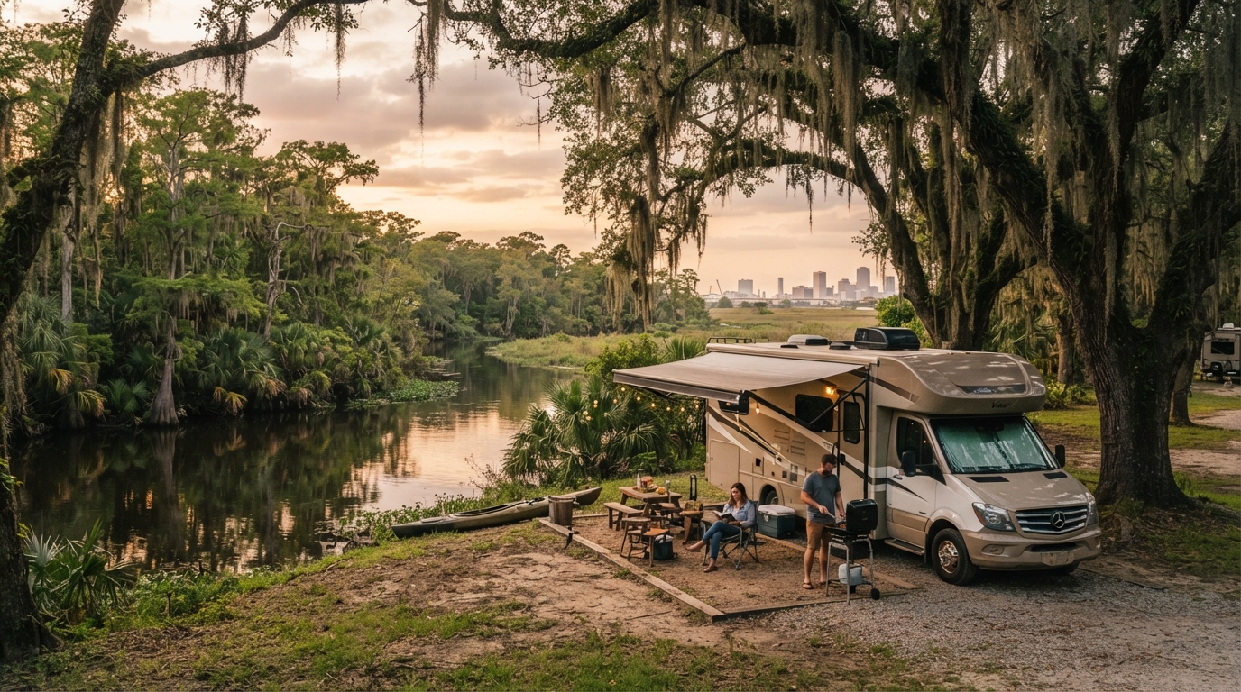 New Orleans to Las Vegas — New Orleans RV road trip landscape