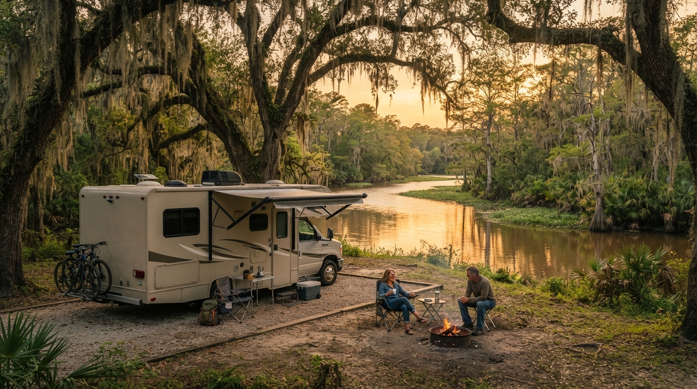 New Orleans roundtrip - Southern States Sojourn — New Orleans RV road trip landscape