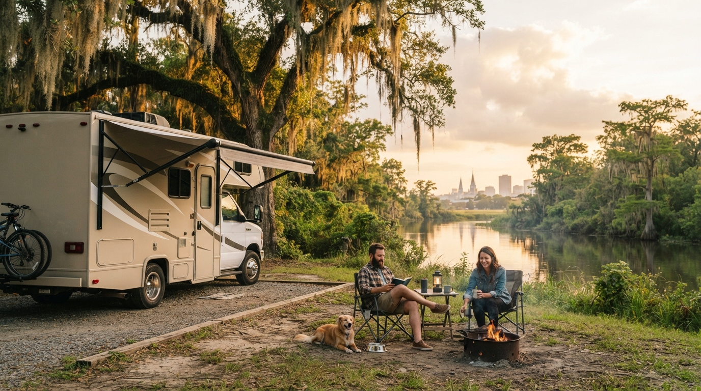 New Orleans to Austin — New Orleans RV road trip landscape