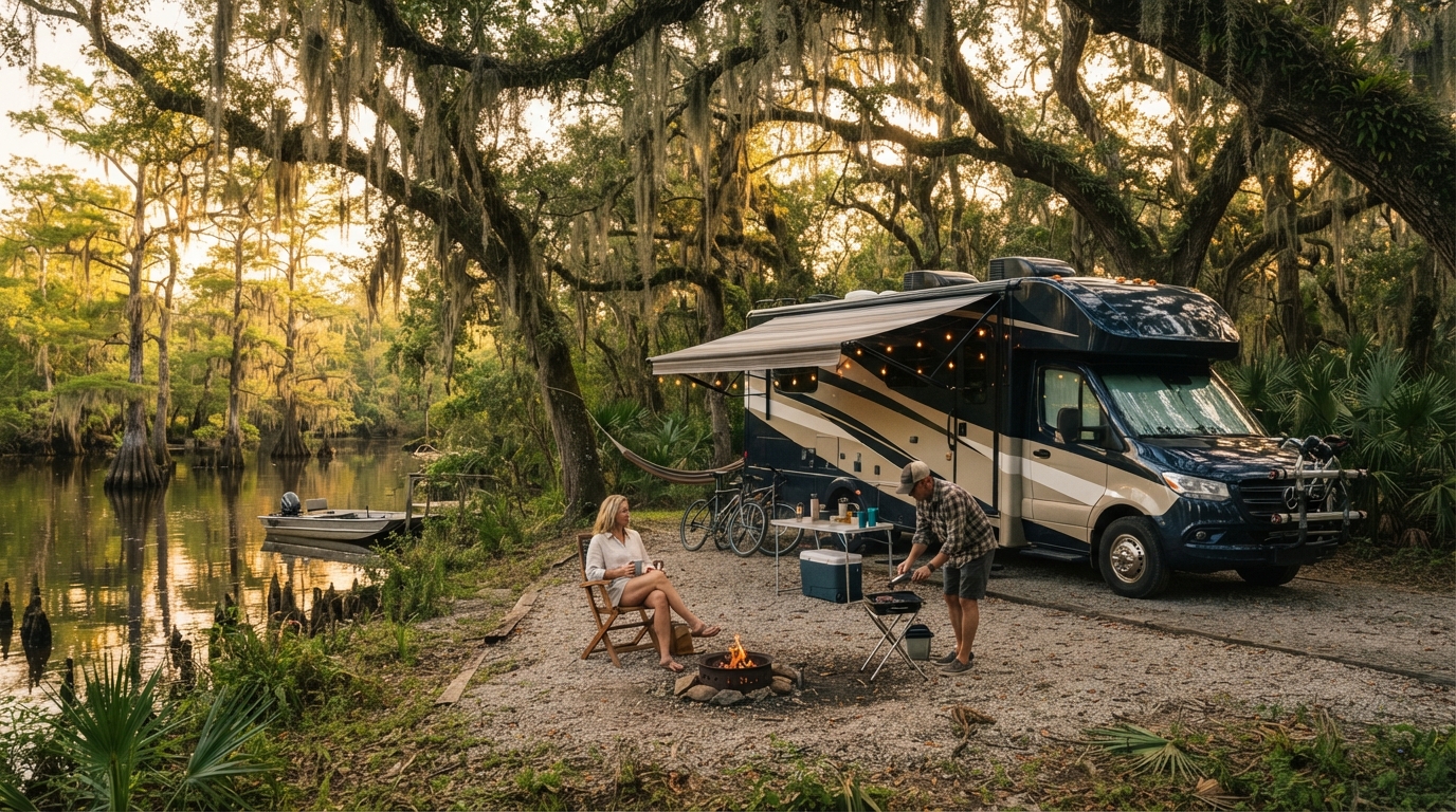 New Orleans to Houston - Southern Soul Road Trip — New Orleans RV road trip landscape