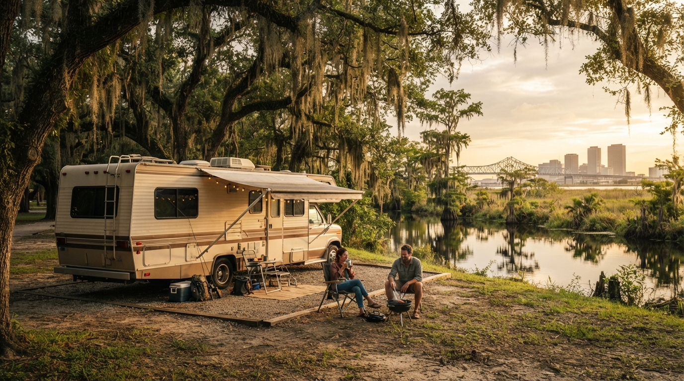 New Orleans to Boston — New Orleans RV road trip landscape