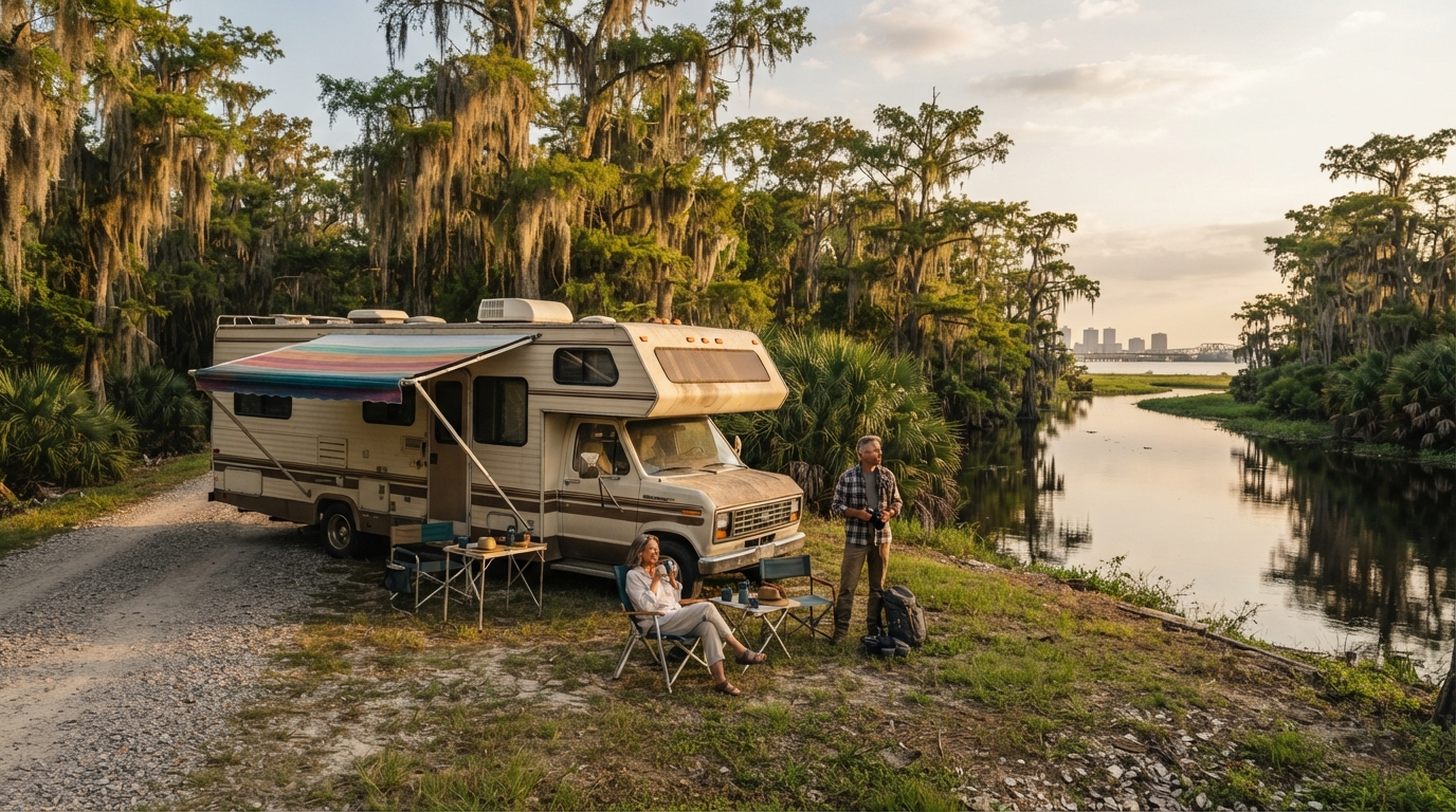 New Orleans to Los Angeles - Including the Grand Canyon — New Orleans RV road trip landscape