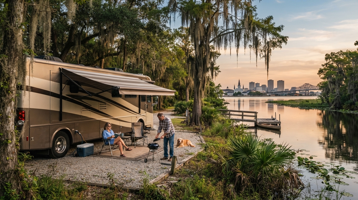 New Orleans to New York - From the homeland of Jazz to the Big Apple — New Orleans RV road trip landscape