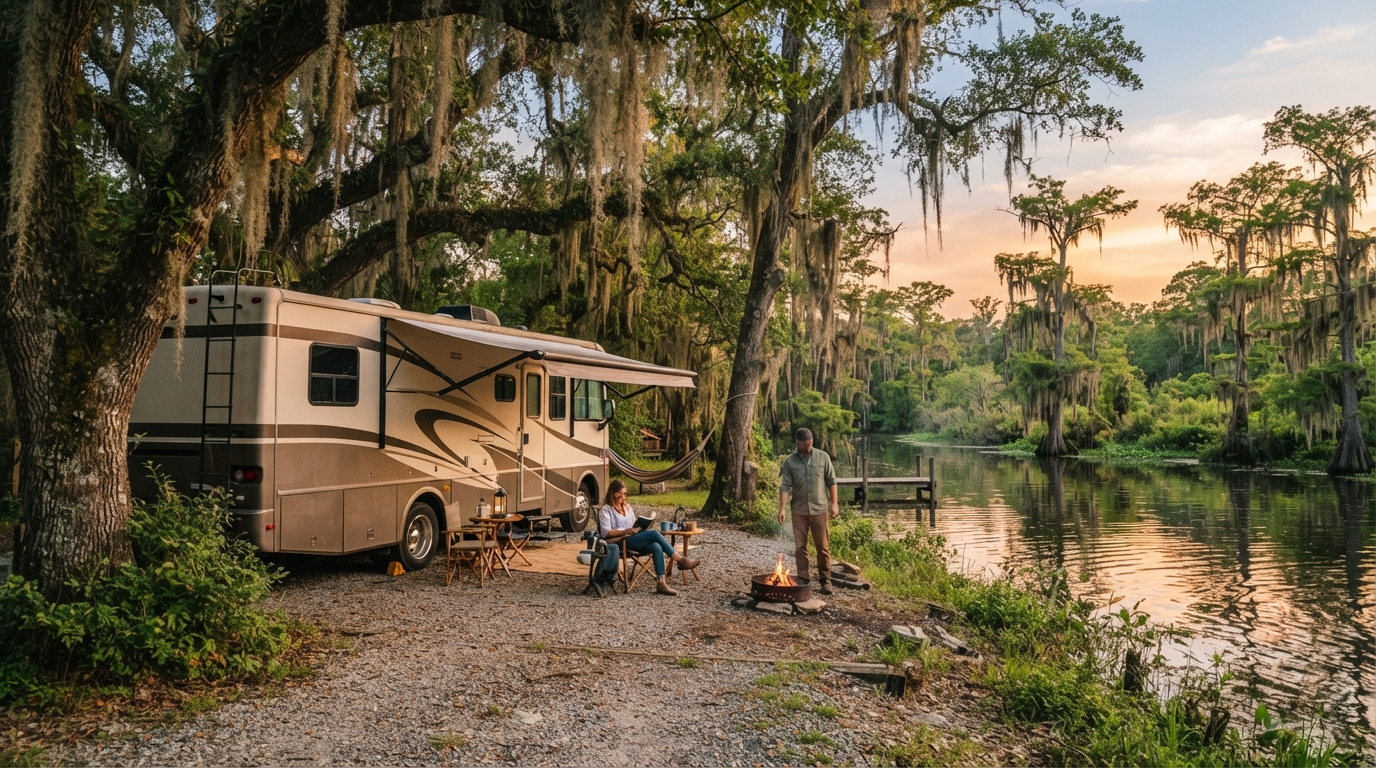 New Orleans to San Francisco - Gulf Coast to Pacific Coast — New Orleans RV road trip landscape