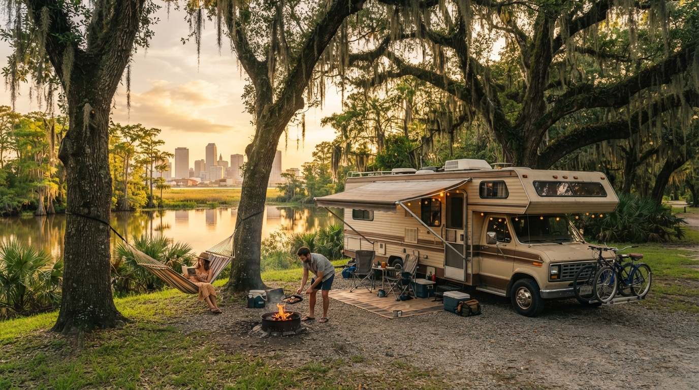 New Orleans to Charlotte - Short — New Orleans RV road trip landscape