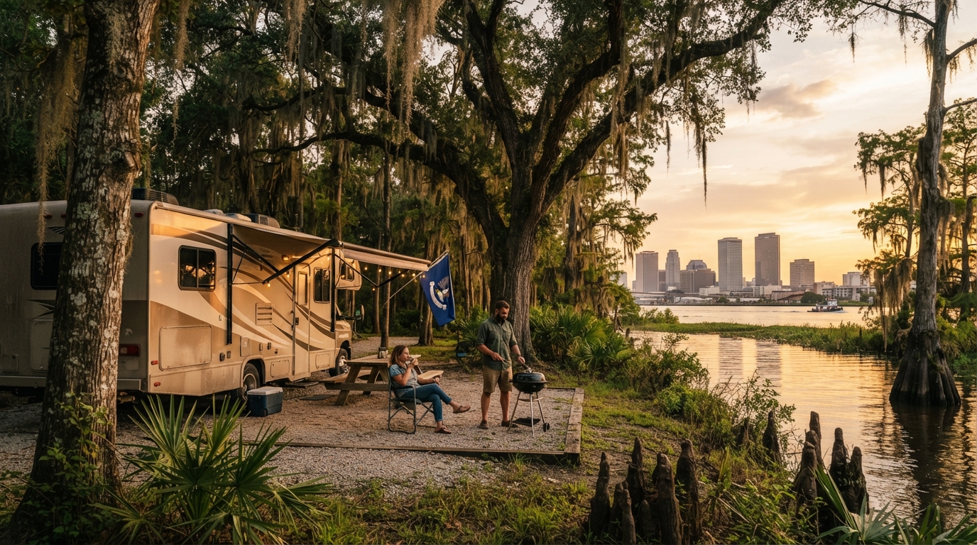 New Orleans to Tampa: Short version — New Orleans RV road trip landscape