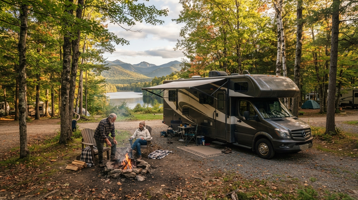 New York to New Orleans - From the Big Apple to the Big Easy — campground with a motorhome