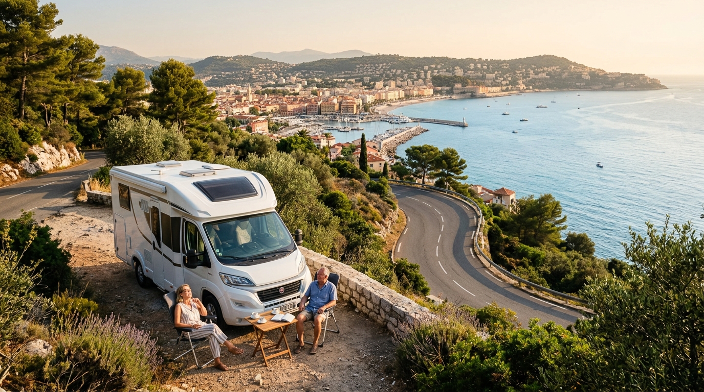 Nice Roundtrip - French Riviera toward North Italy, Switzerland, and the French Alps — Nice RV road trip landscape