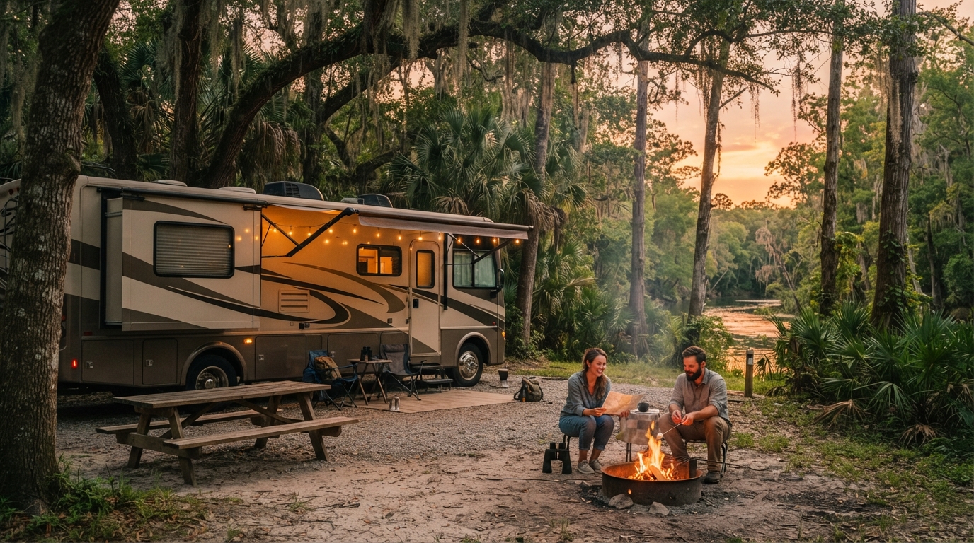 Orlando to Charlotte - Motorhome Journey — national park landscape
