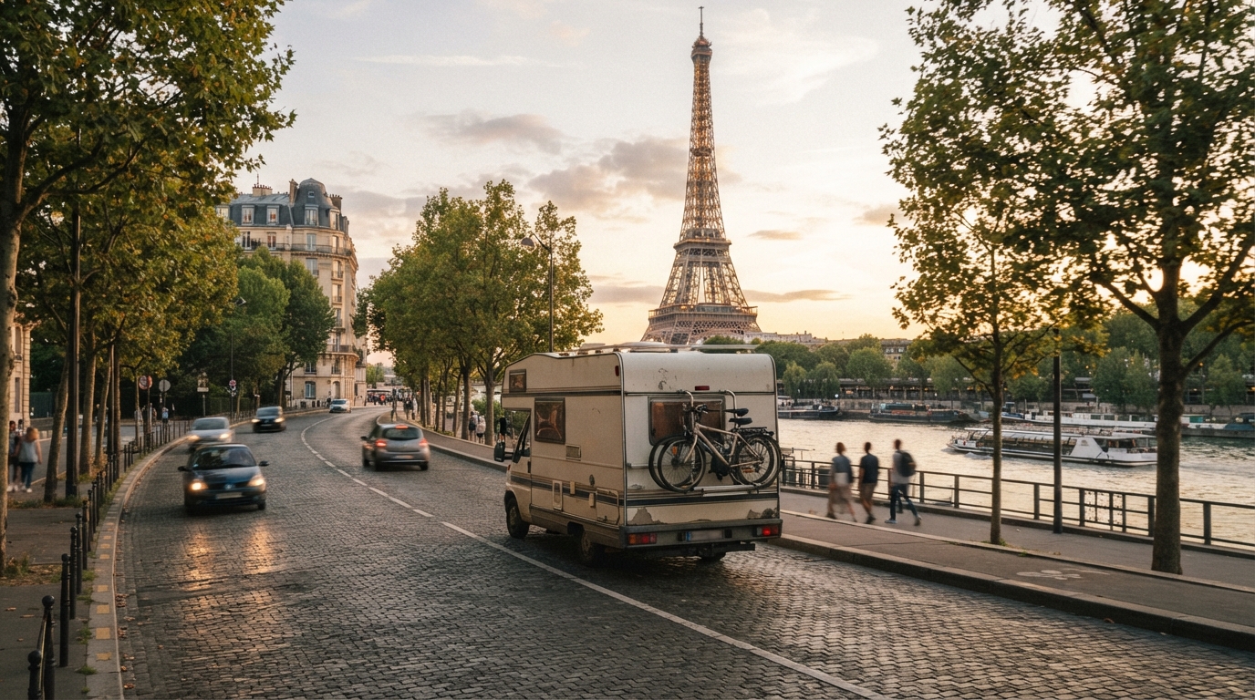 Paris Roundtrip - Charming French Escapes — Paris RV road trip landscape