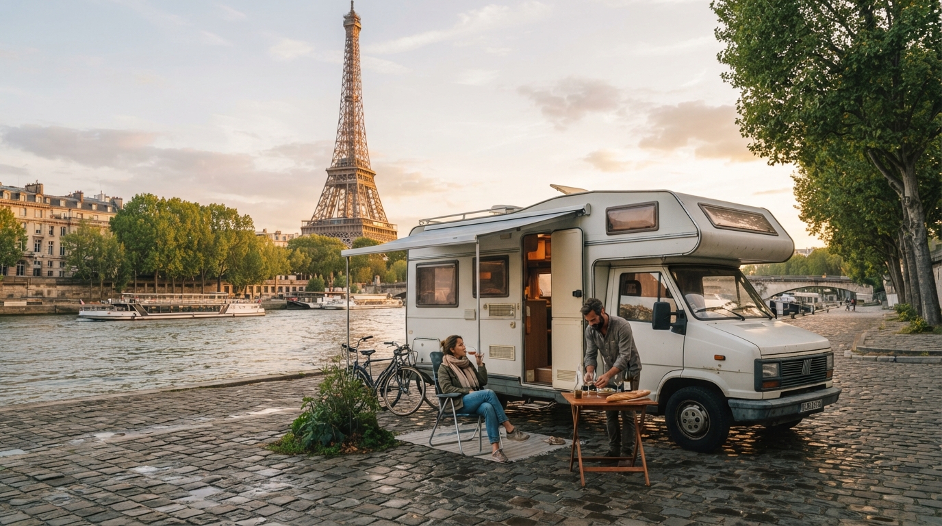 Paris roundtrip - French Trails & European Discoveries to Belgium and Luxembourg — Paris RV road trip landscape