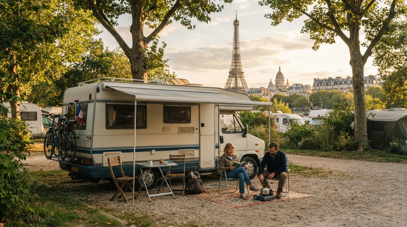 Paris Roundtrip - Delicious of Burgundy — campground with a motorhome