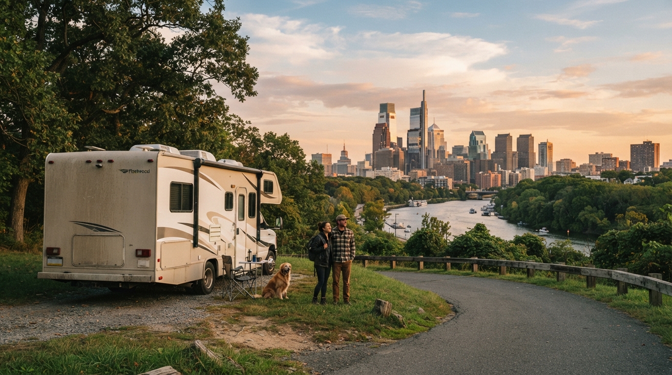Philadelphia to Portland - A Cross-Country RV Escapade for the Whole Family — Philadelphia RV road trip landscape