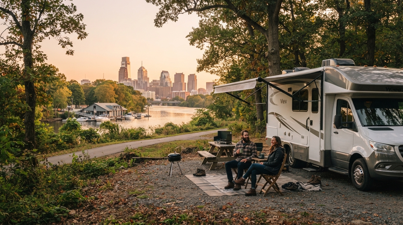Philadelphia to Austin - East to West Quest — Philadelphia RV road trip landscape