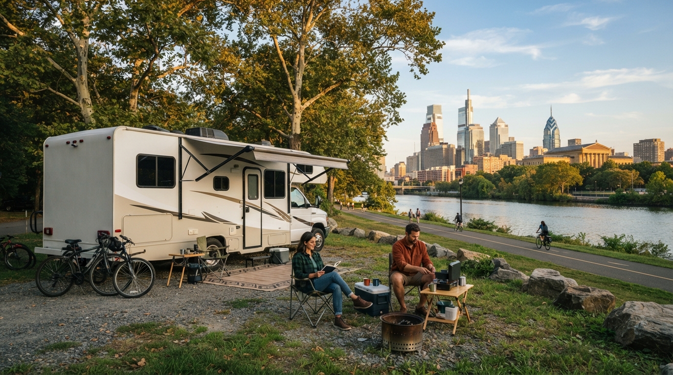 Philadelphia Roundtrip - the best of Pennsylvania and highlights of NY State — Philadelphia RV road trip landscape