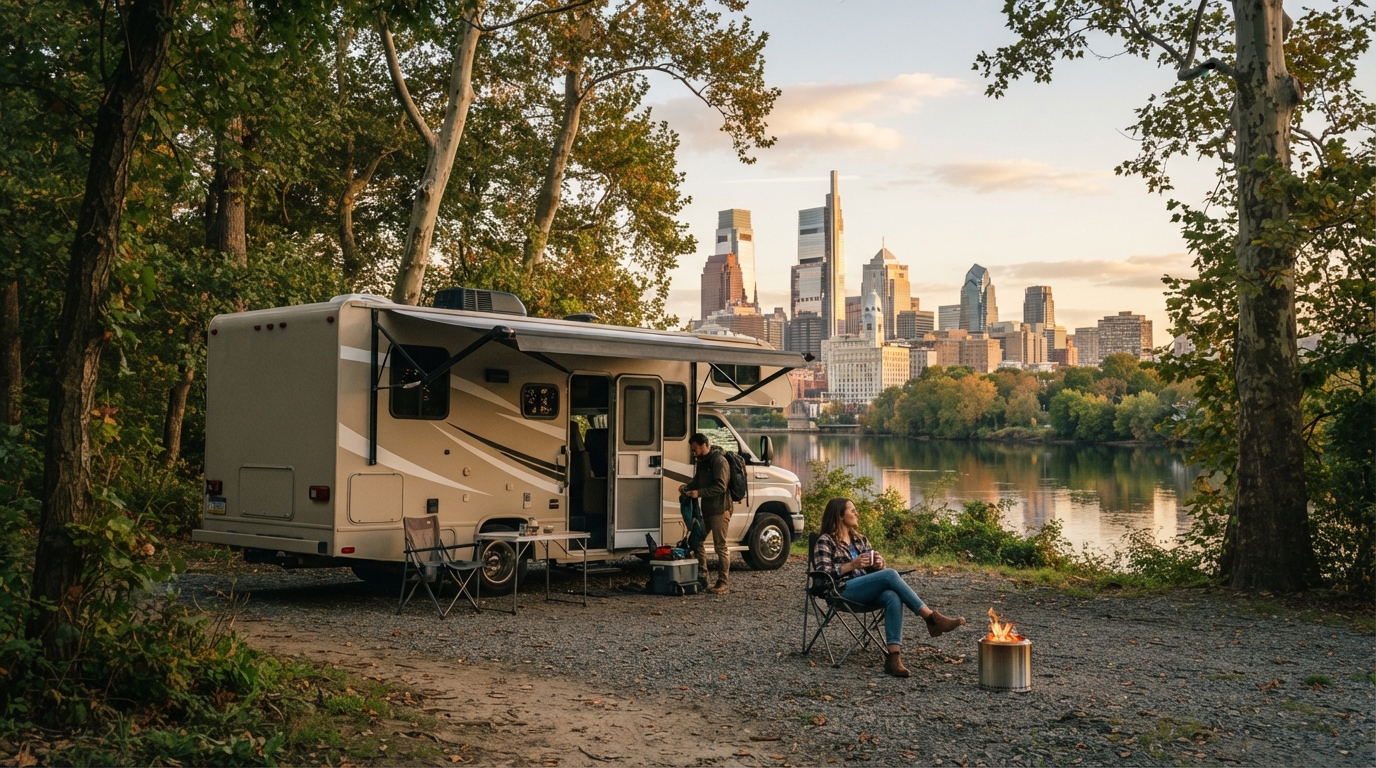 Philadelphia to New York — Philadelphia RV road trip landscape