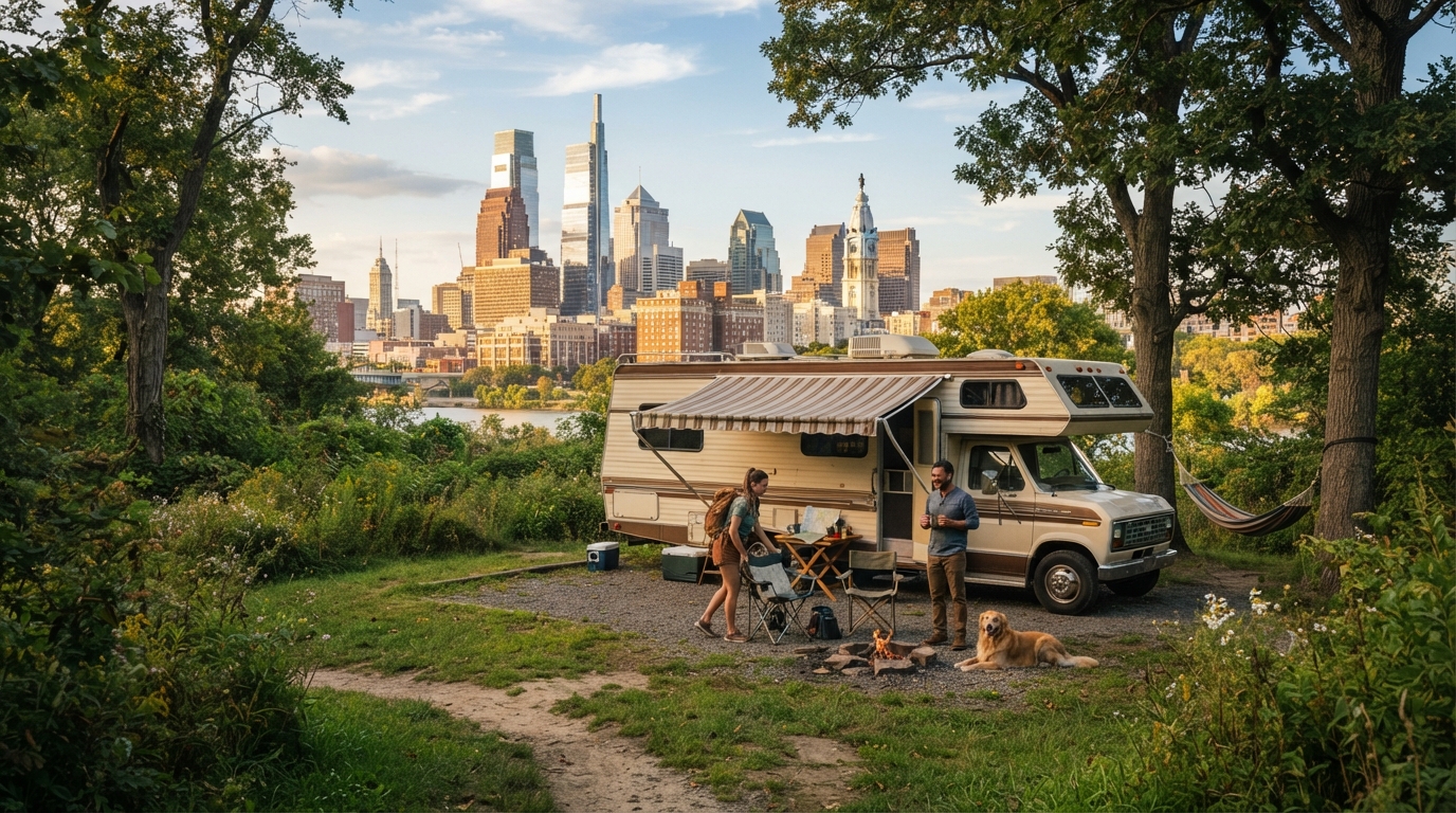 Philadelphia to Atlanta: Eastern RV Expedition — Philadelphia RV road trip landscape