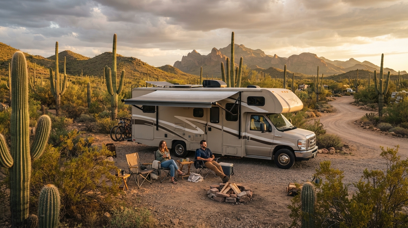 Phoenix round trip - The Desert Jewel — Phoenix RV road trip landscape