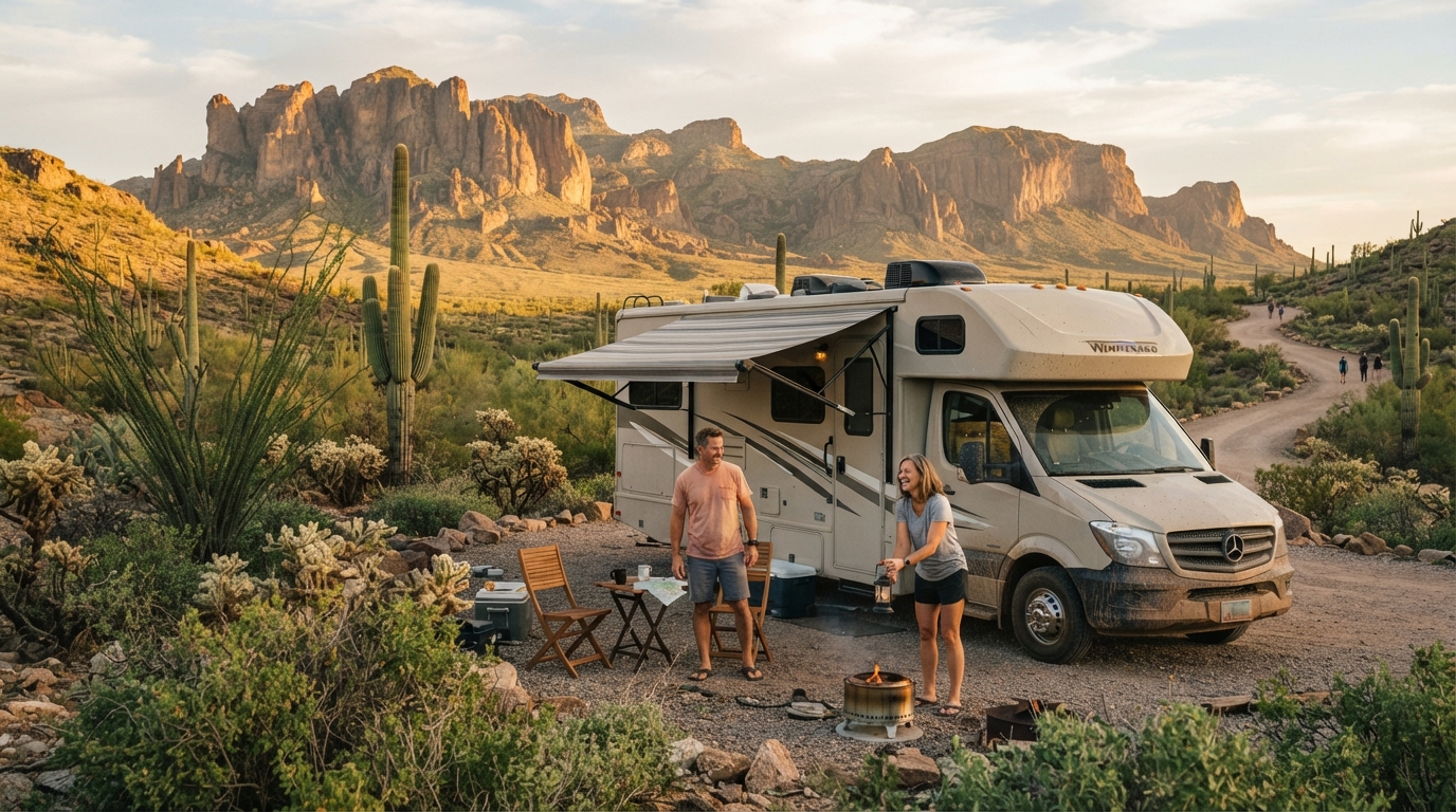 Phoenix to Orlando — Phoenix RV road trip landscape