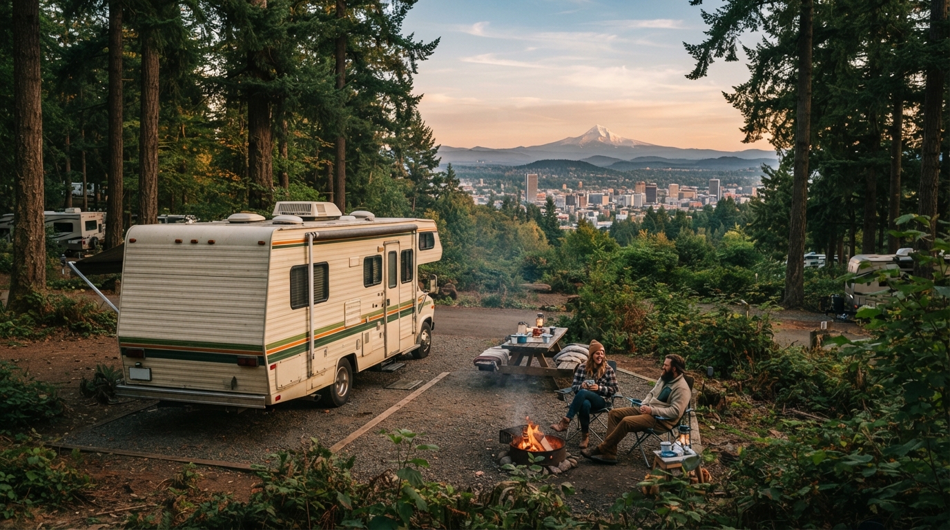 Portland Roundtrip - Extended — Portland RV road trip landscape