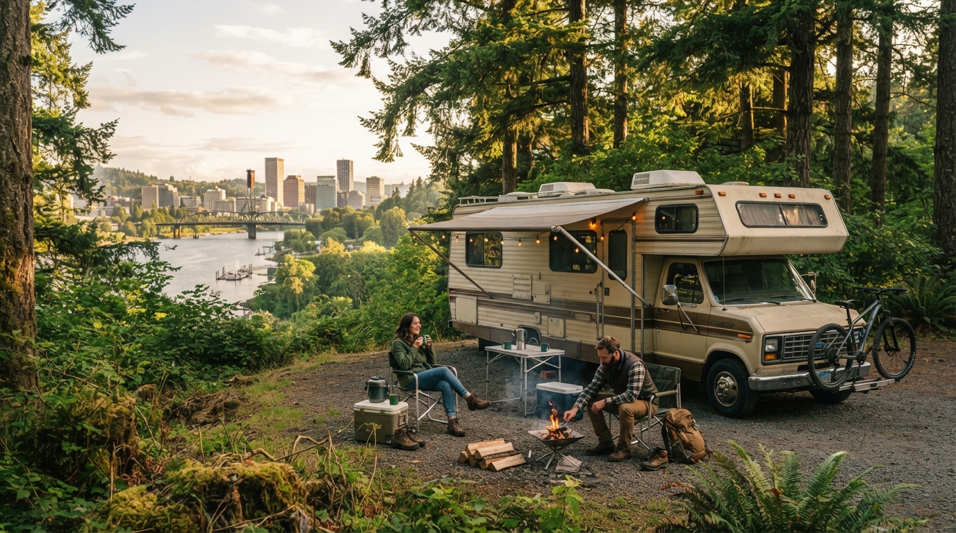 Portland to Atlanta - Cultural Odyssey  through History and Adventure — Portland RV road trip landscape
