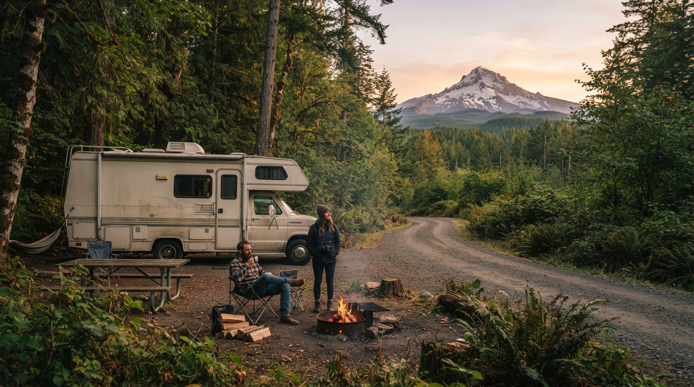 Portland to Miami: A Cross Country Odyssey — Portland RV road trip landscape
