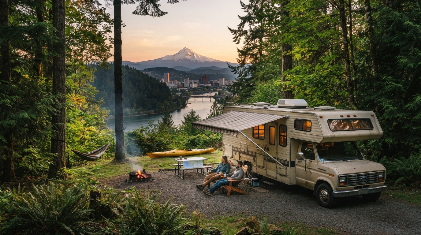 Portland to Philadelphia: West to East Voyage — Portland RV road trip landscape