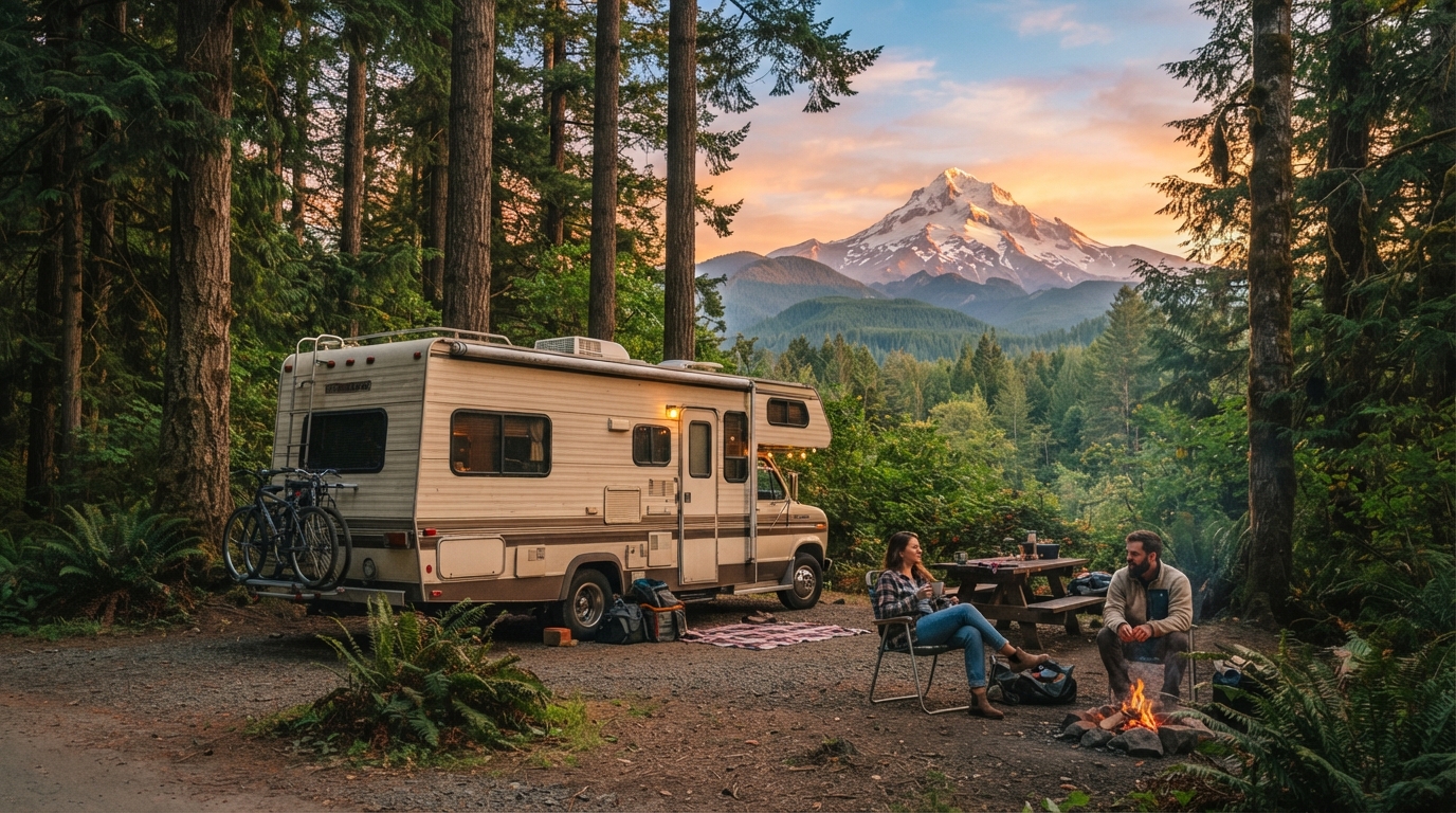 Portland to Billings - Journey through the Wild West Including Yellowstone — Portland RV road trip landscape