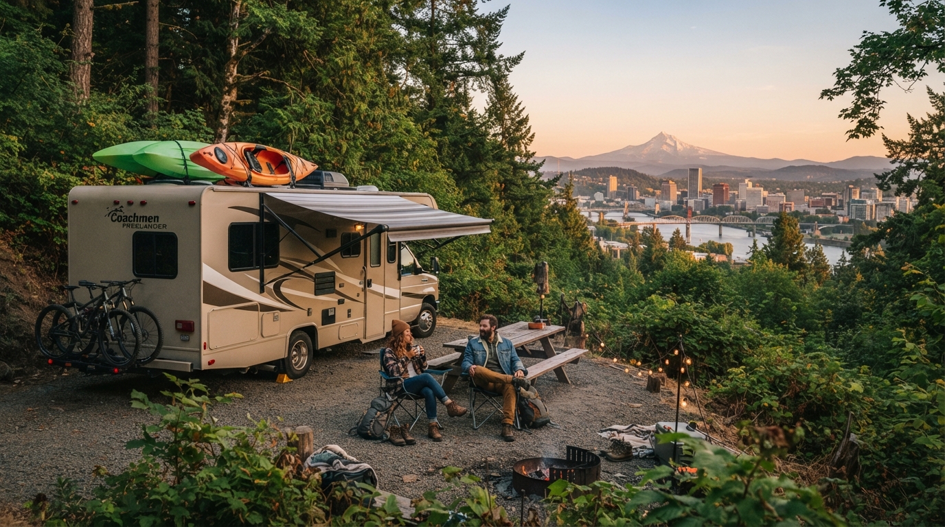 Portland to Chicago - Northwest to Midwest — Portland RV road trip landscape