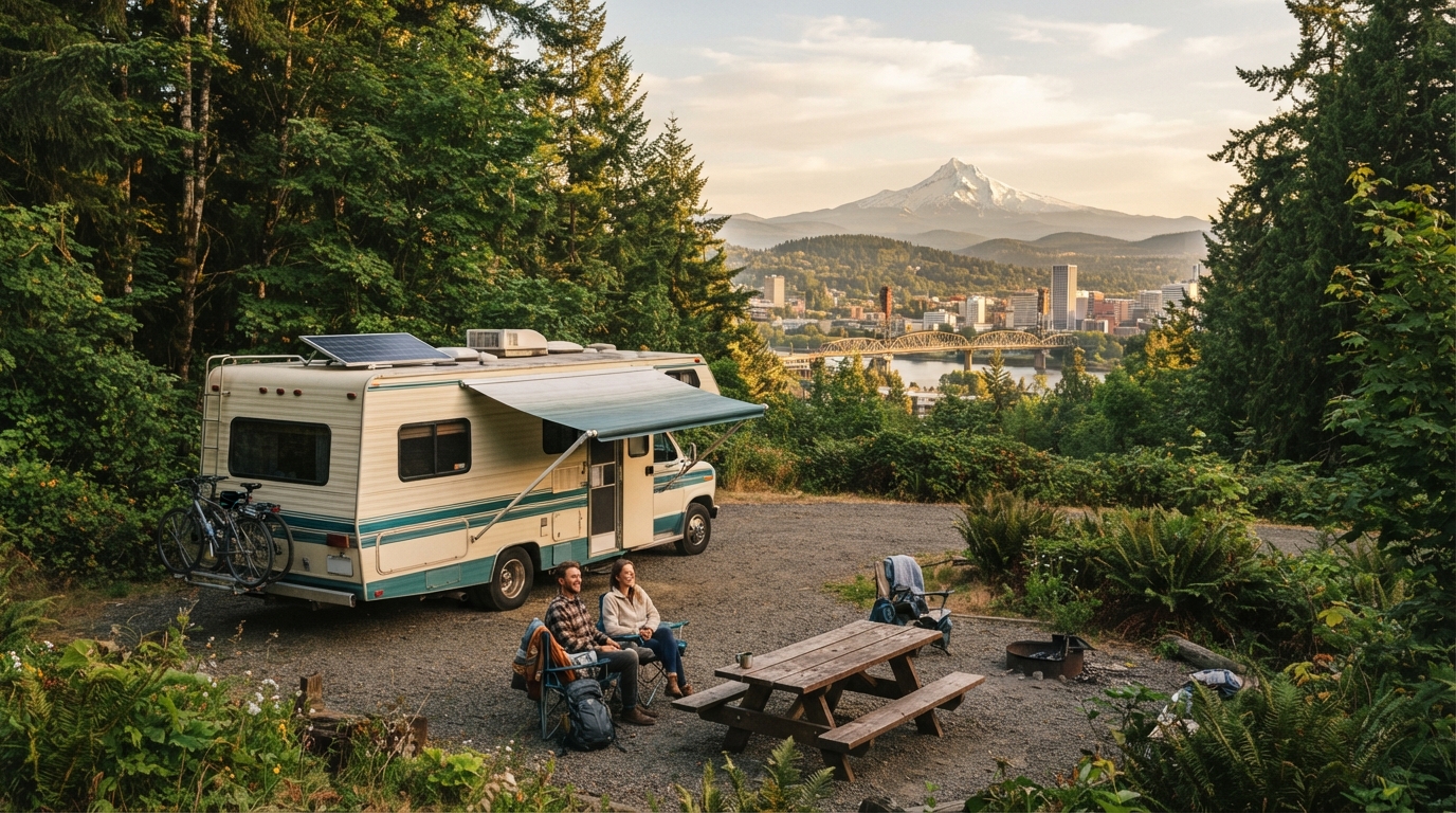 Portland to Salt Lake City (including Yellowstone) — Portland RV road trip landscape