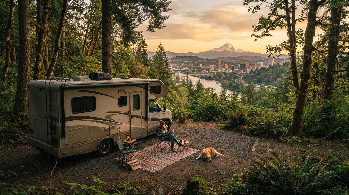 Portland to Nashville - Trail Blazers & Melodies — Portland RV road trip landscape