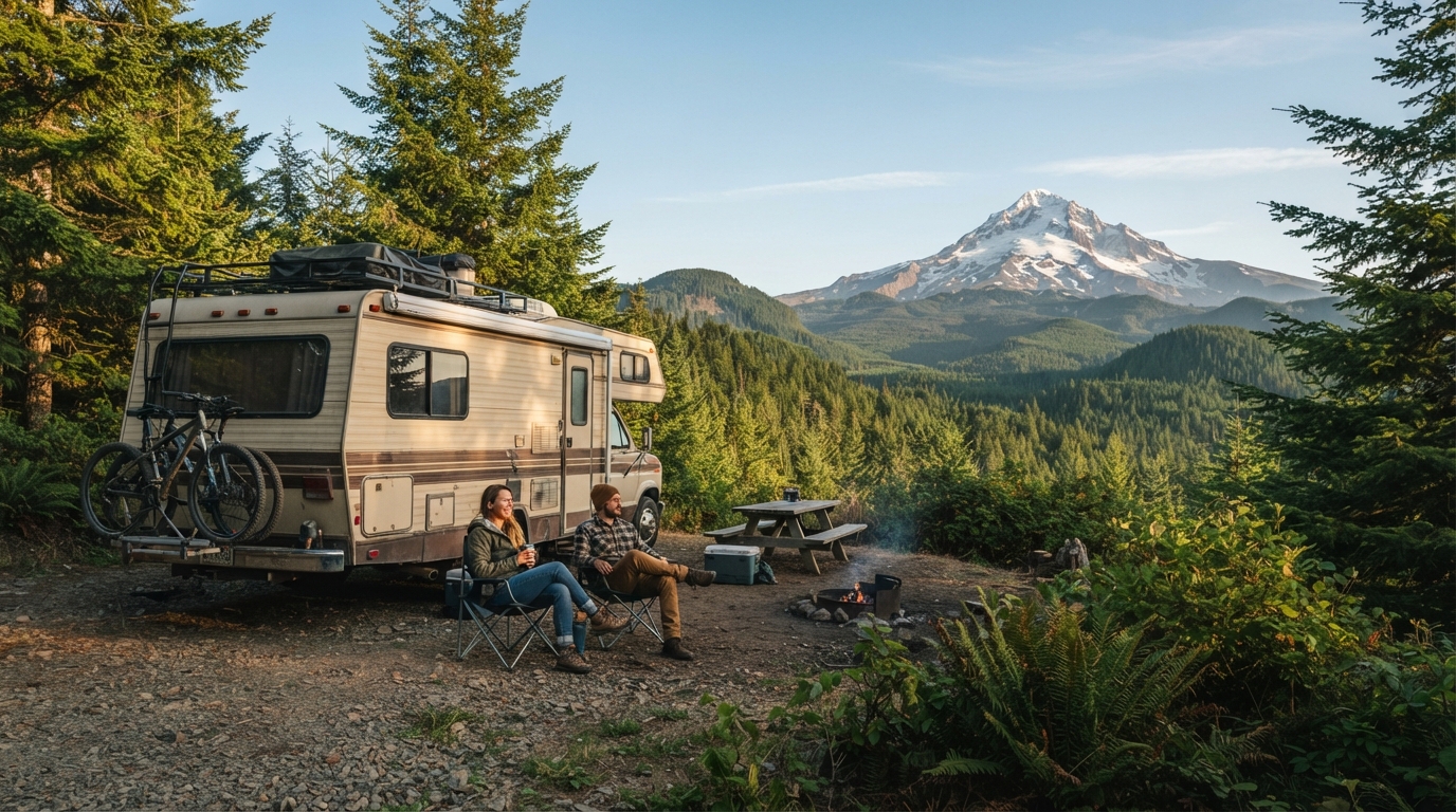 Portland to Salt Lake City (including Yellowstone) — national park landscape