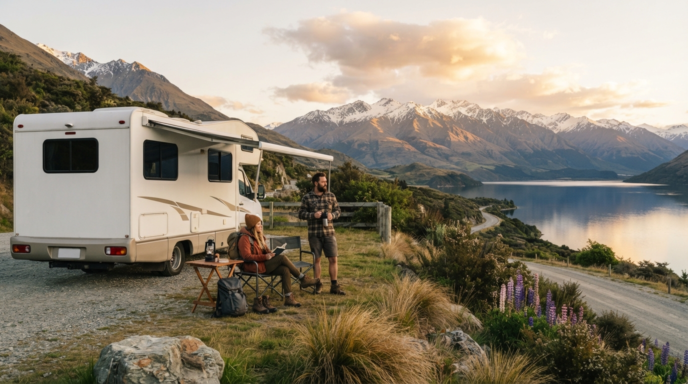 Queenstown Roundtrip - Epic South: From Glaciers to Glowworms — Queenstown RV road trip landscape