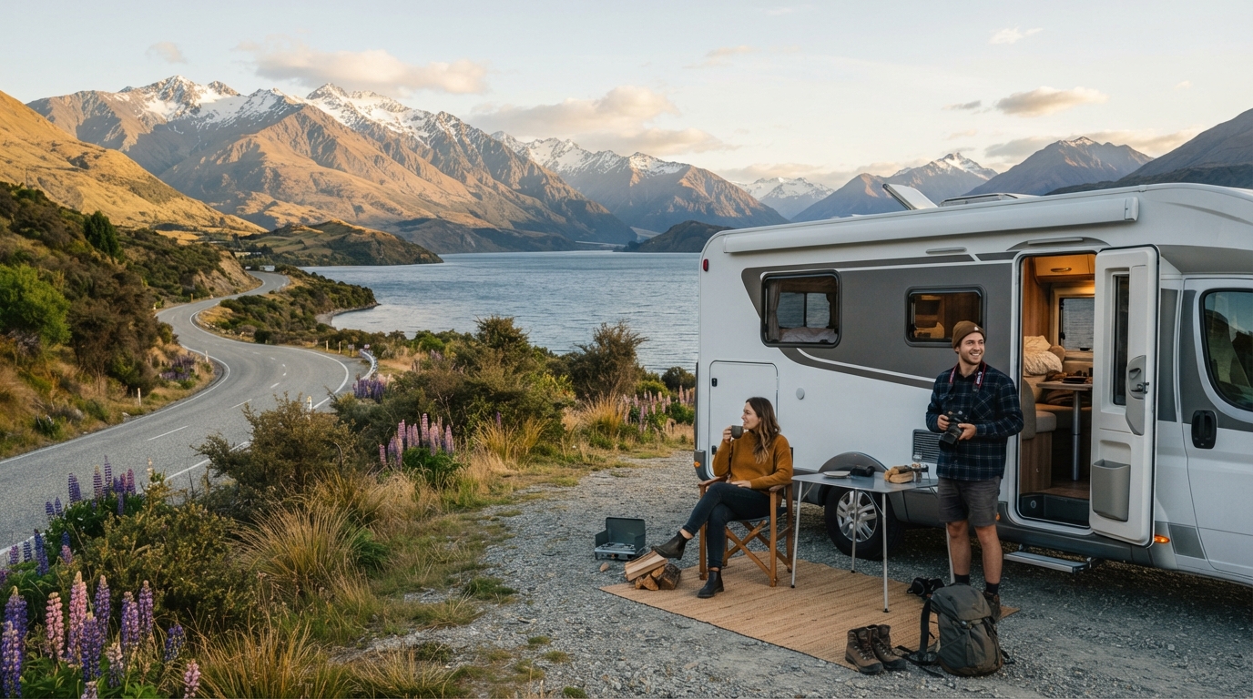 Queenstown Roundtrip - Epic South: From Glaciers to Glowworms — Queenstown RV road trip landscape