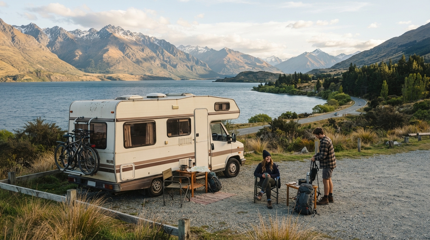 Queenstown to Auckland - The Epic Kiwi West Coast Crossing — Queenstown RV road trip landscape