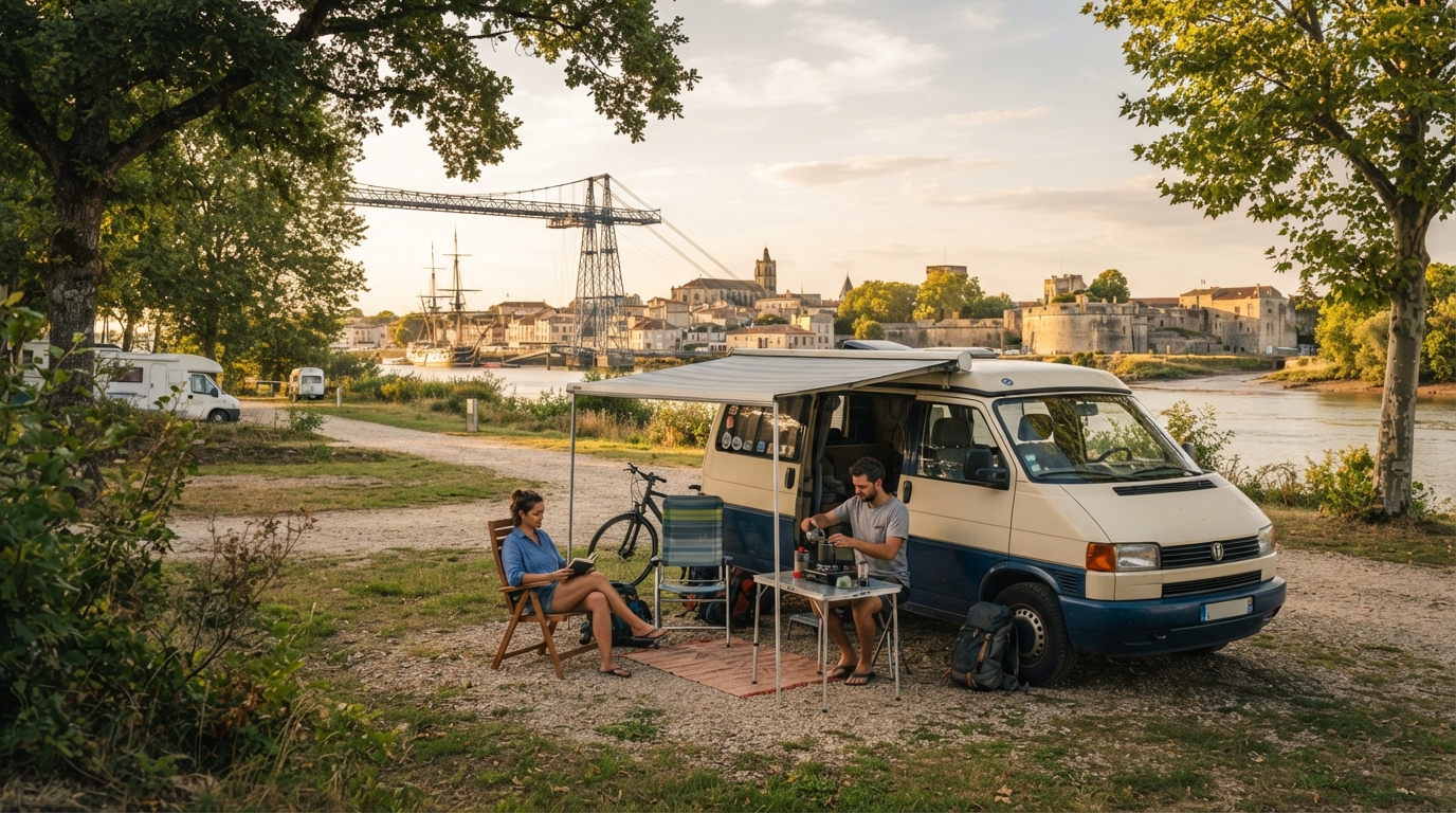 Rochefort Round trip - outhwest Serenity — campground with a motorhome