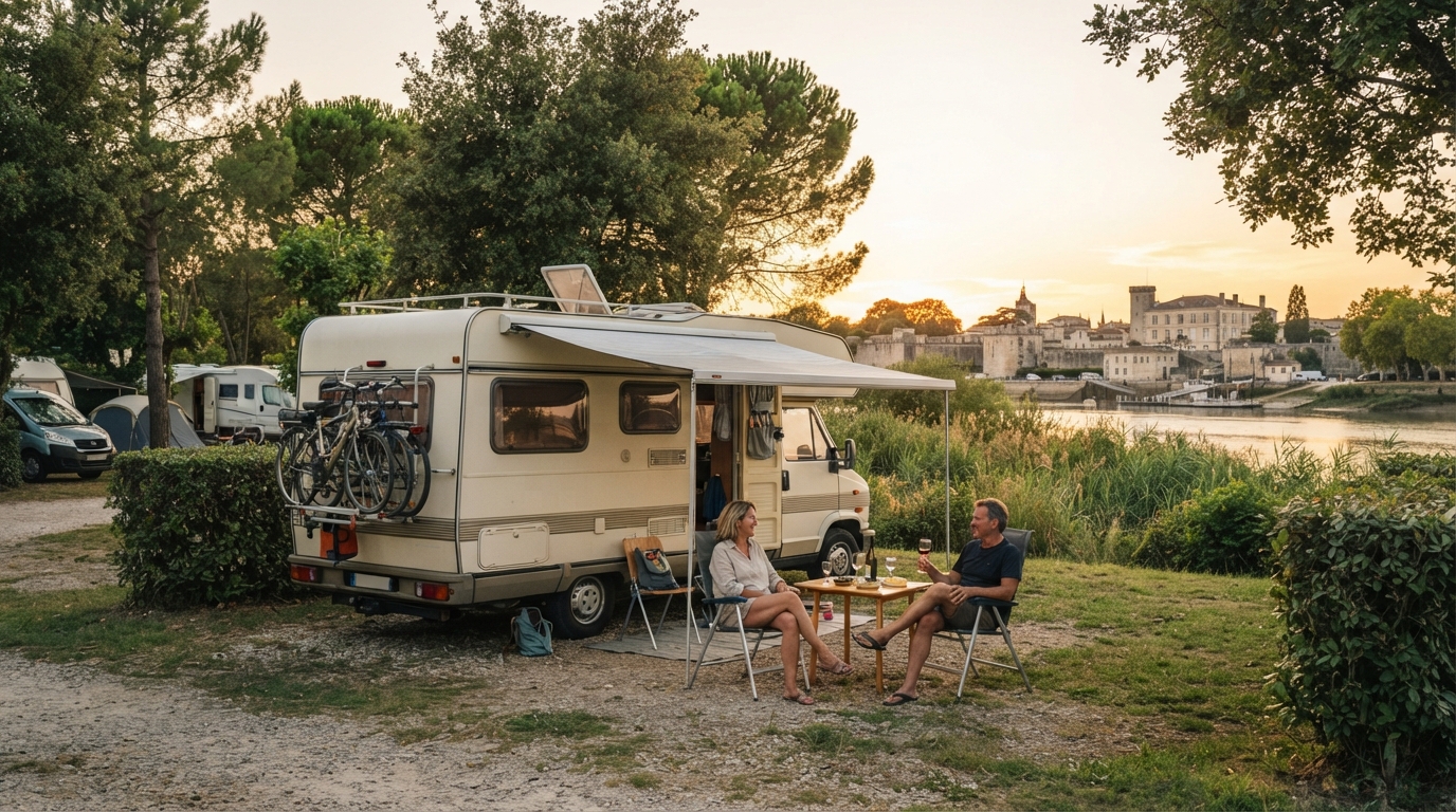 Rochefort Round trip - Westward Whispers — campground with a motorhome