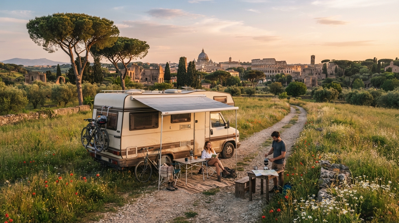 Rome Roundtrip - Heading East - Bella Italia Discovery — Rome RV road trip landscape