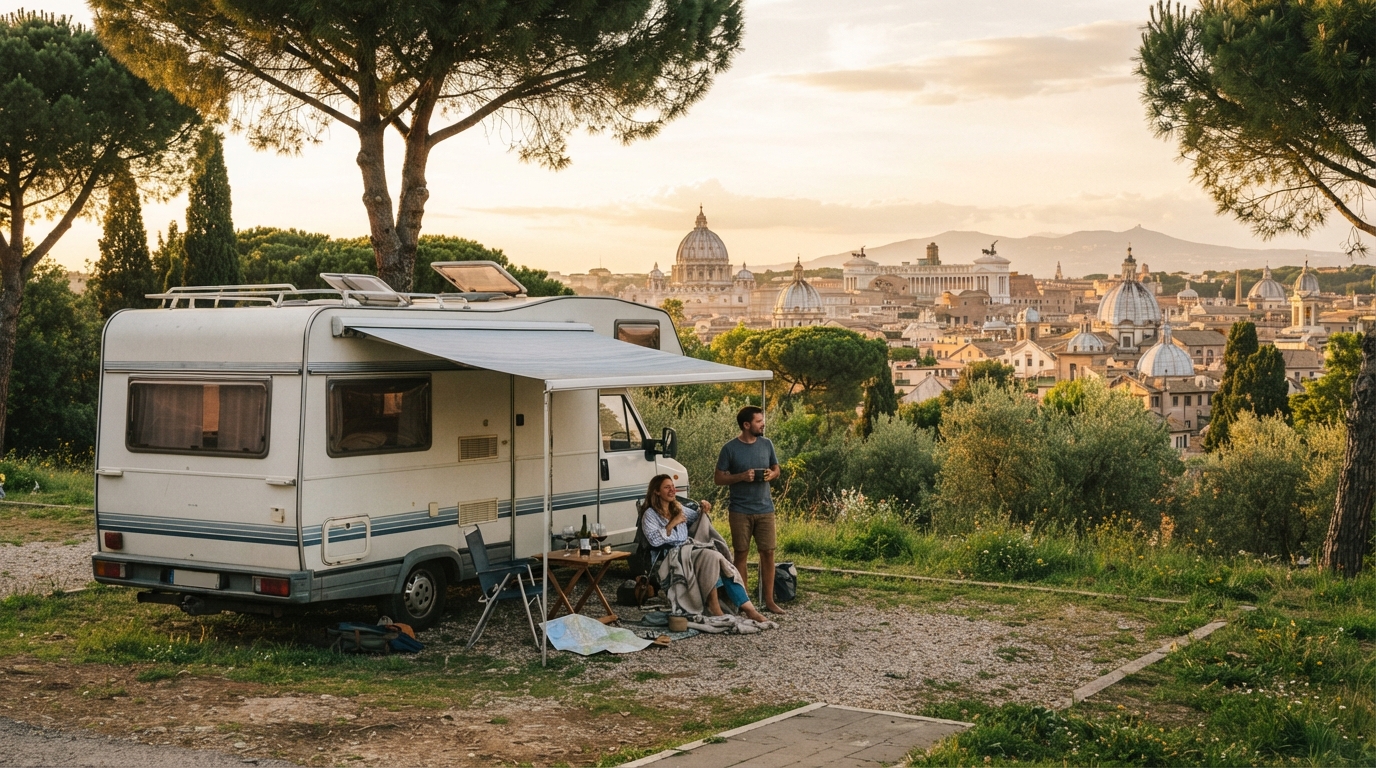 Rome Round trip - Heading South East - Discover Italy's Southern Splendors — Rome RV road trip landscape