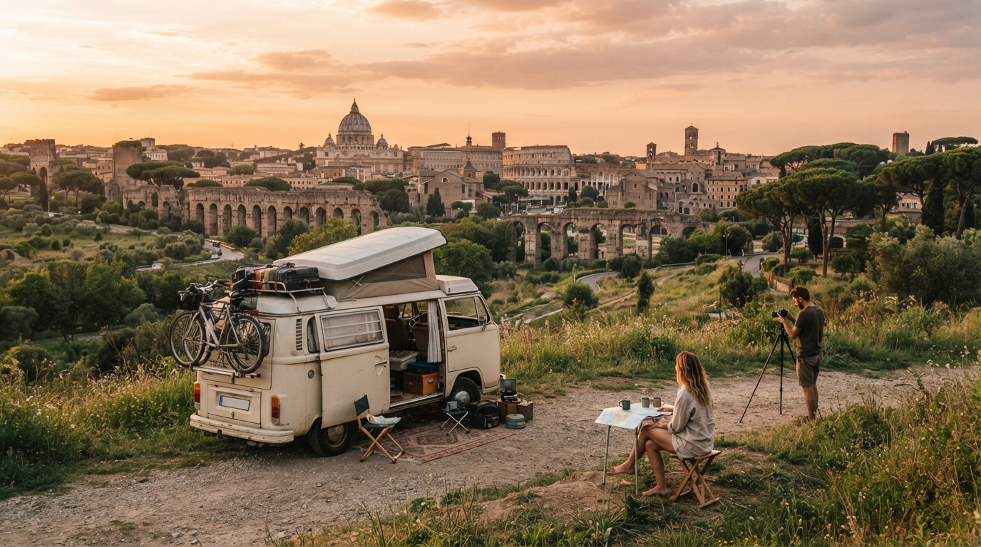 Rome Roundtrip - North East - Toscana, Emilia Romagna, Umbria. — Rome scenic landscape