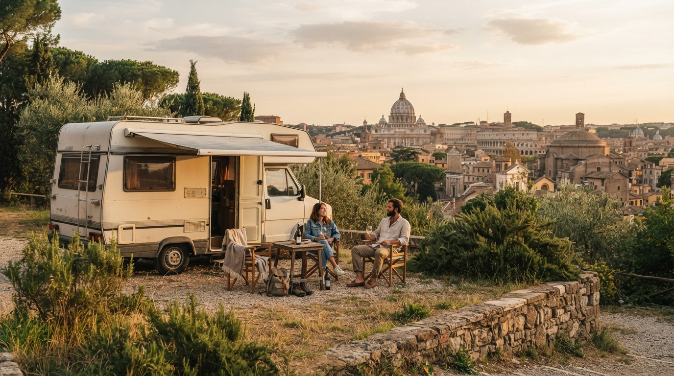 Rome Round trip - Heading South - A Fusion of History, Nature, and Fun! — Rome scenic landscape
