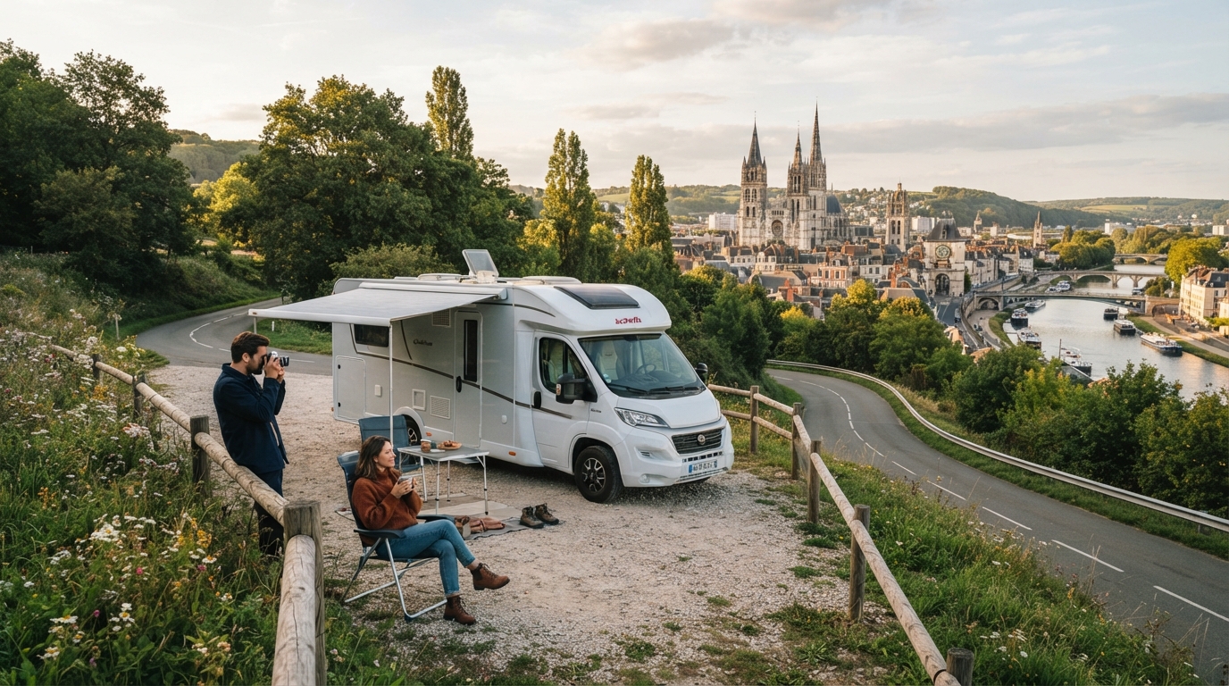 Rouen Round Trip - Normandy Enchantment — Rouen RV road trip landscape