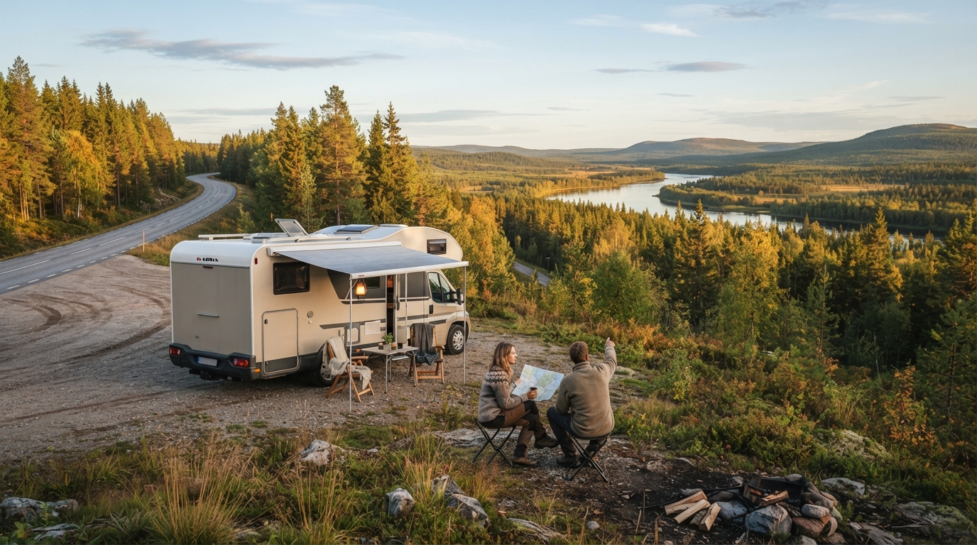 Rovaniemi to Helsinki - The Finnish Frontier Trail — Rovaniami RV road trip landscape