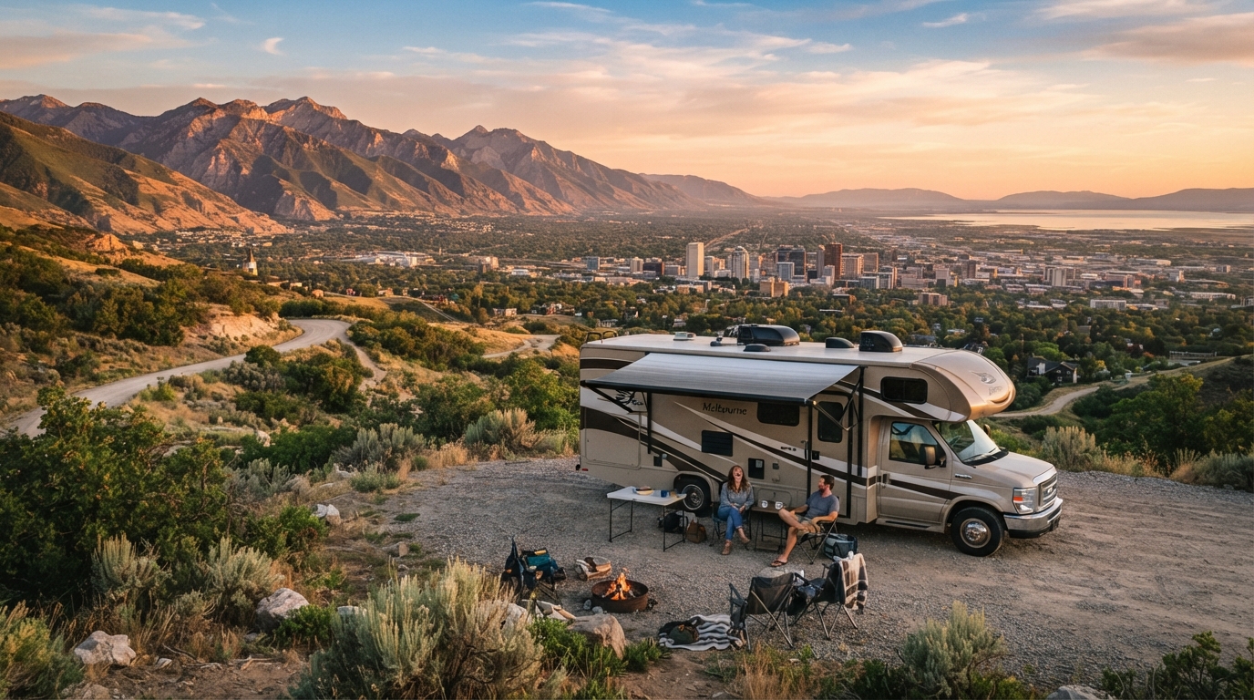 Salt Lake City to Denver - Incl. Yellowstone — Salt Lake City RV road trip landscape