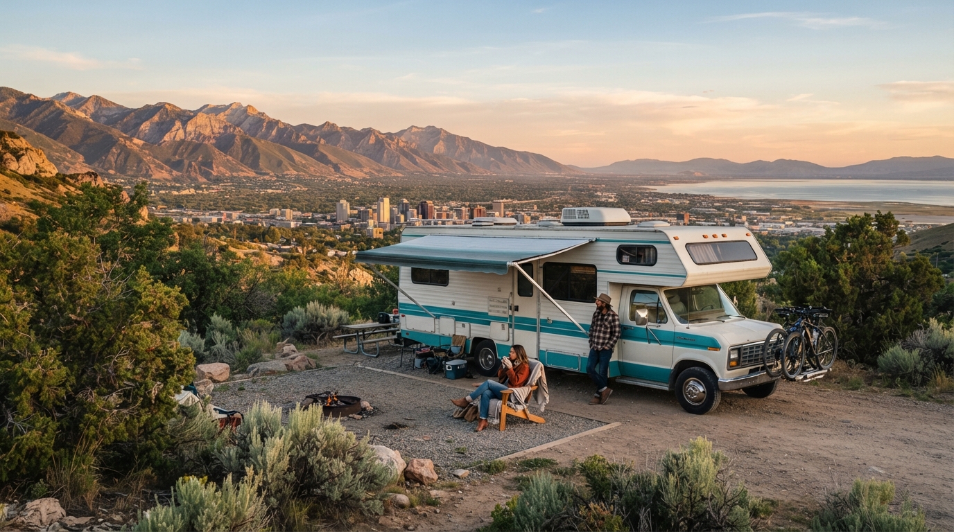 Salt Lake City to Allbuquerque - Including the Yellowstone National Park — Salt Lake City RV road trip landscape