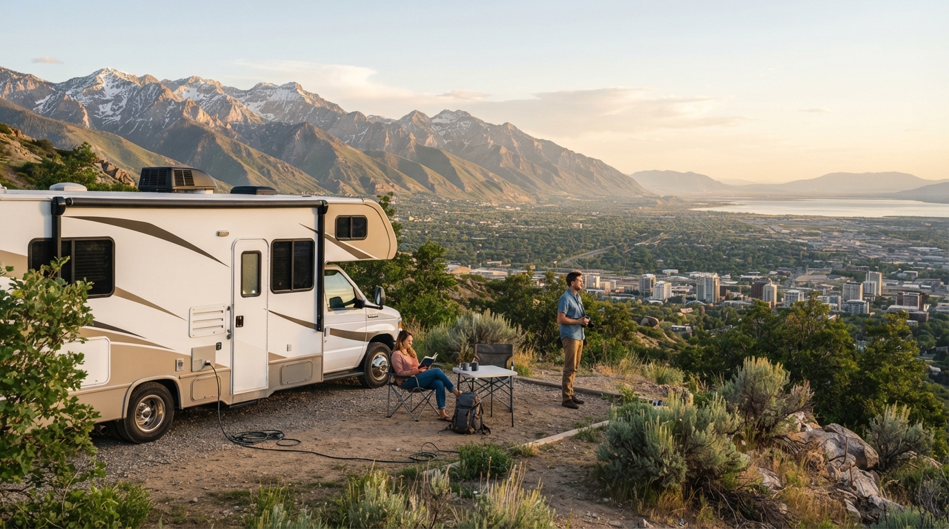 Salt Lake City to Portland - Pacific Pines & City Wonders — Salt Lake City RV road trip landscape