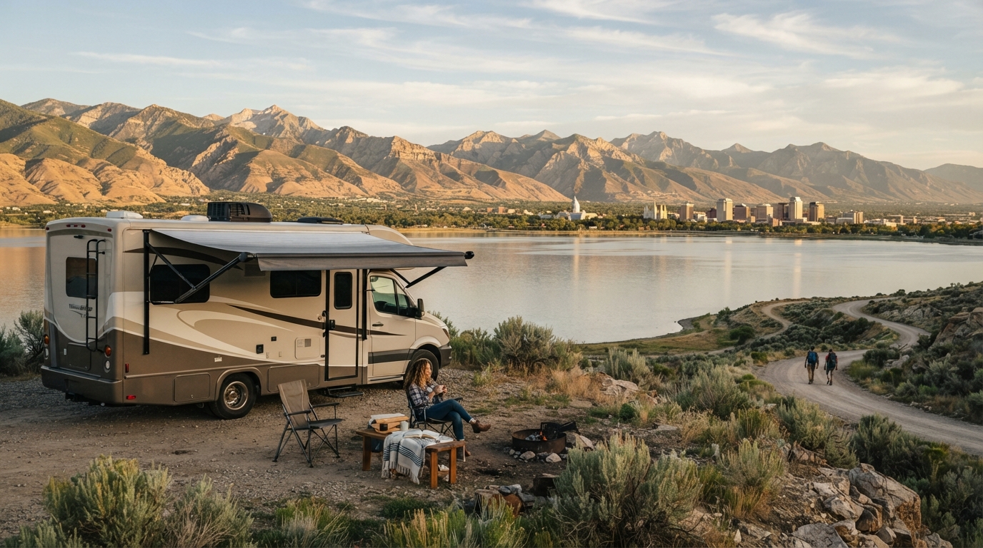 Salt Lake City to Bozeman - Rocky Mountain Rendezvous - Maya — Salt Lake City RV road trip landscape