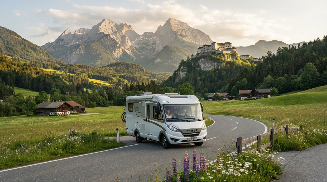 Salzburg Round trip - The Best of Austria Road Trip by Motorhome — Salzburg RV road trip landscape